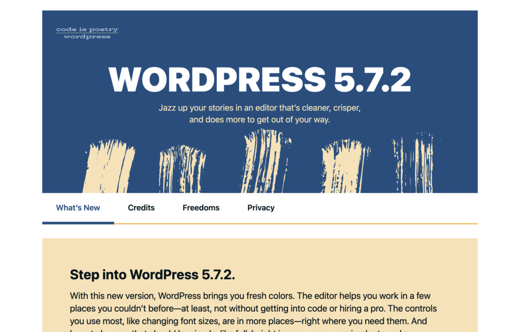 WordPress Update splash screen - WordPress Tutorial